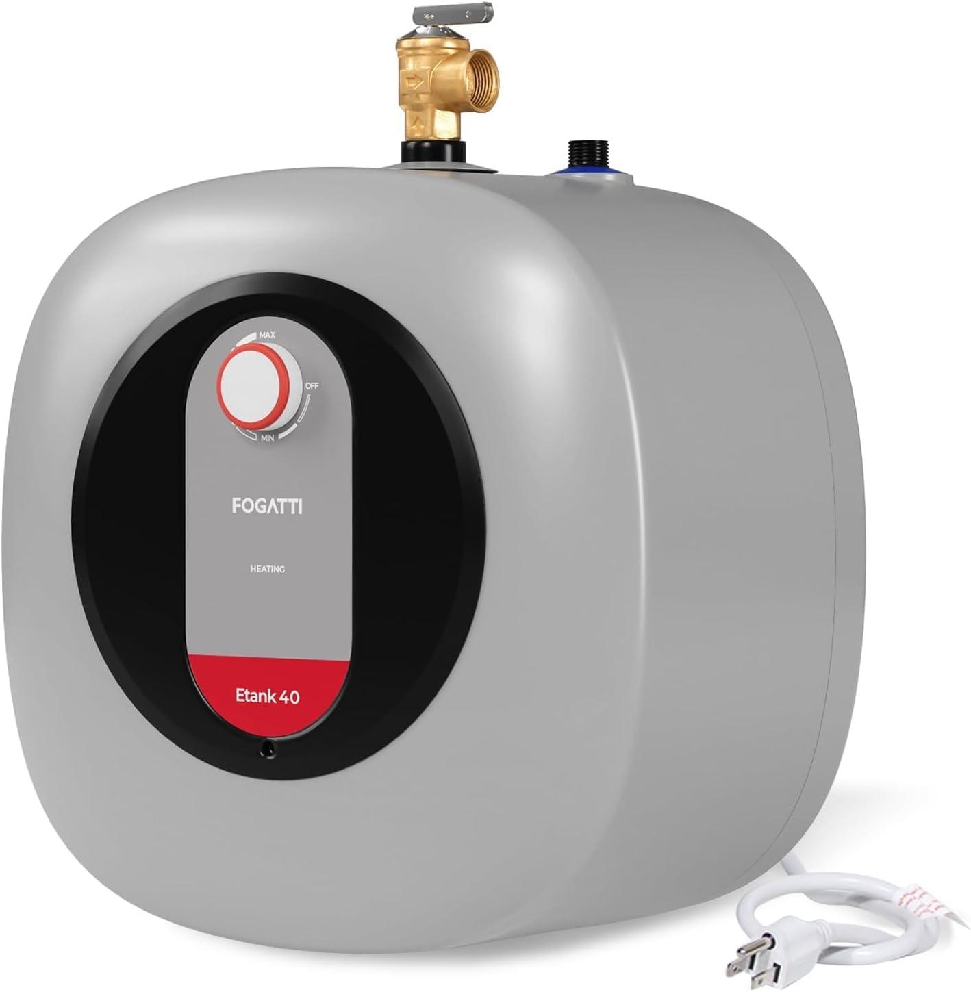 FOGATTI 4 Gallon Gray Electric Mini Tank Water Heater