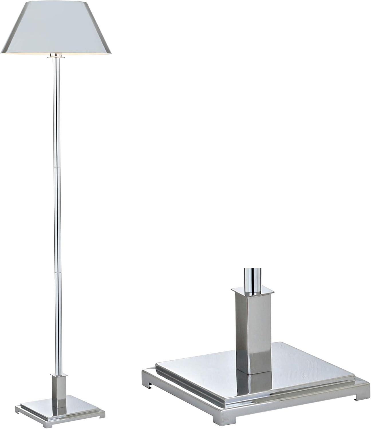 JONATHAN Y Roxy 60" Metal LED Floor Lamp, Brushed Brass, JYL6005B