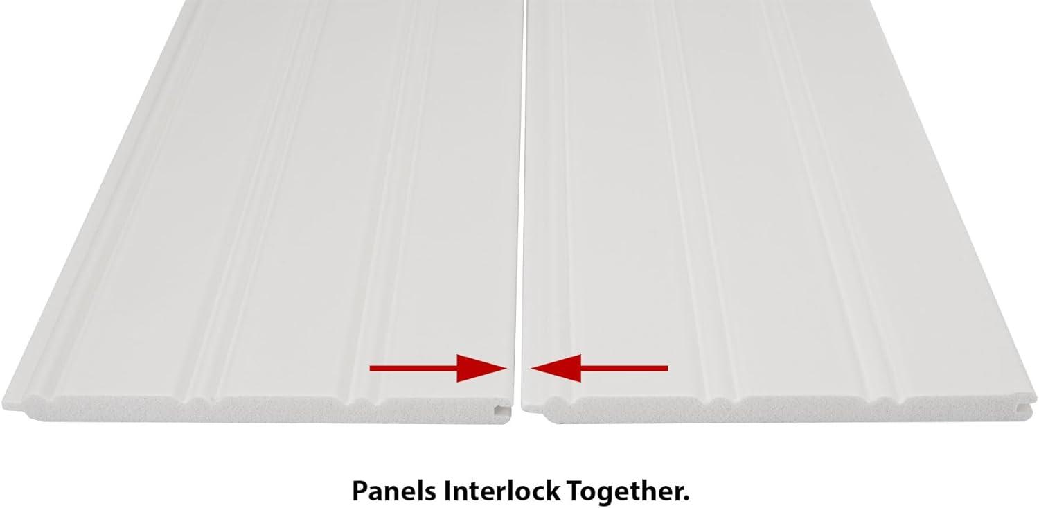 Outwater 96'' H x 5.25'' W x 0.375'' D Plastic Chair Rail