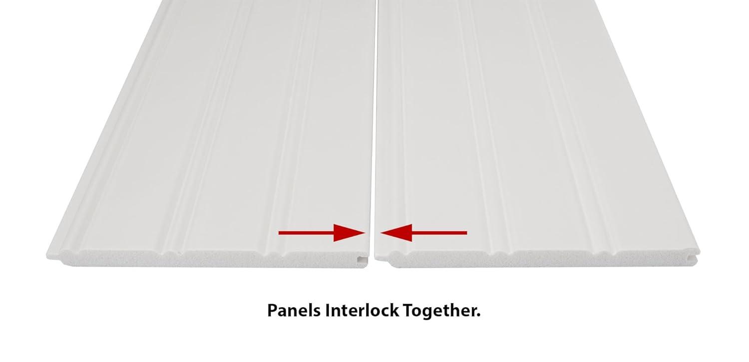 Outwater 96'' H x 5.25'' W x 0.375'' D Plastic Chair Rail