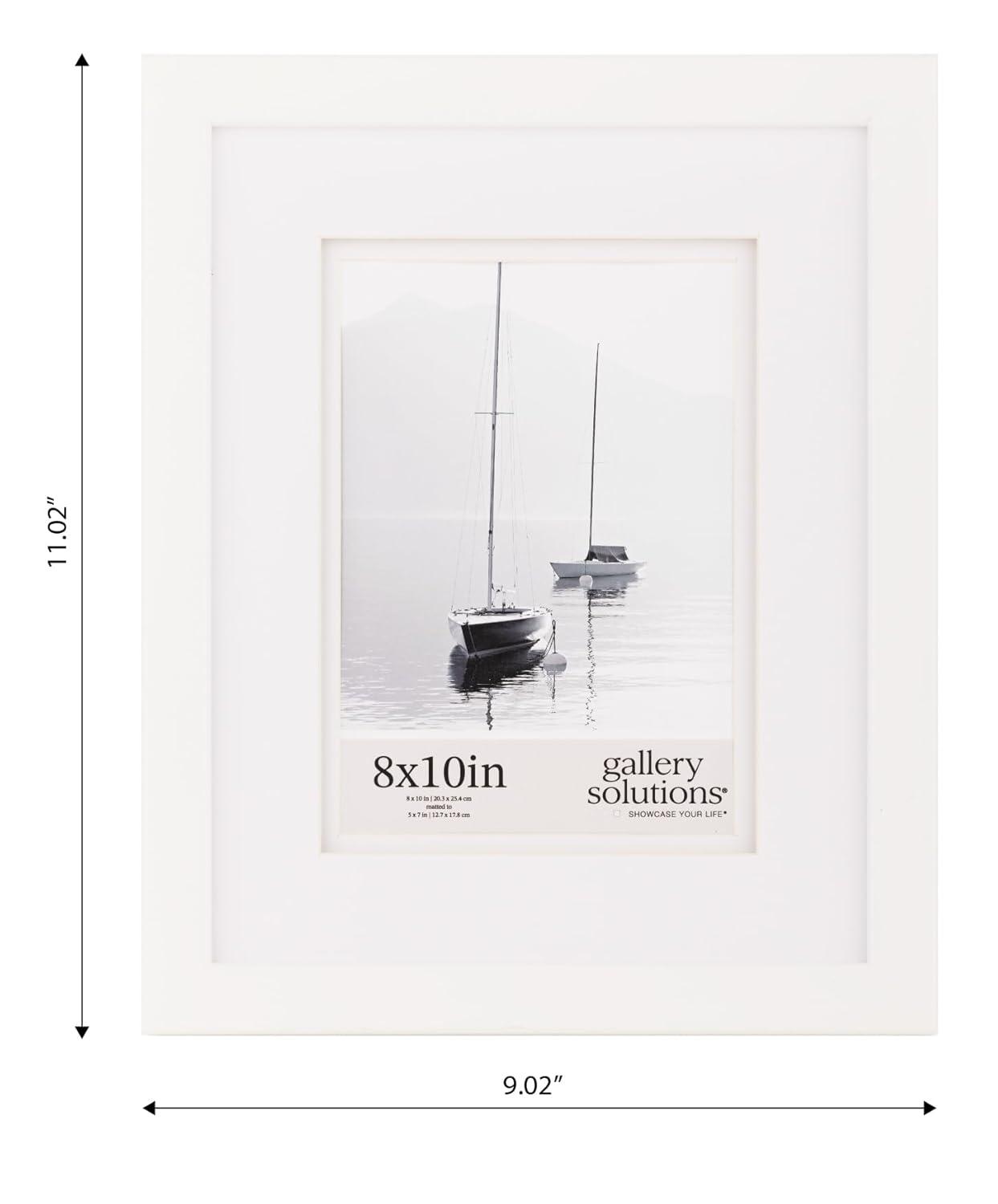 Gallery Solutions Wall Mount Or Tabletop Double Airfloat  Mat Picture Frame