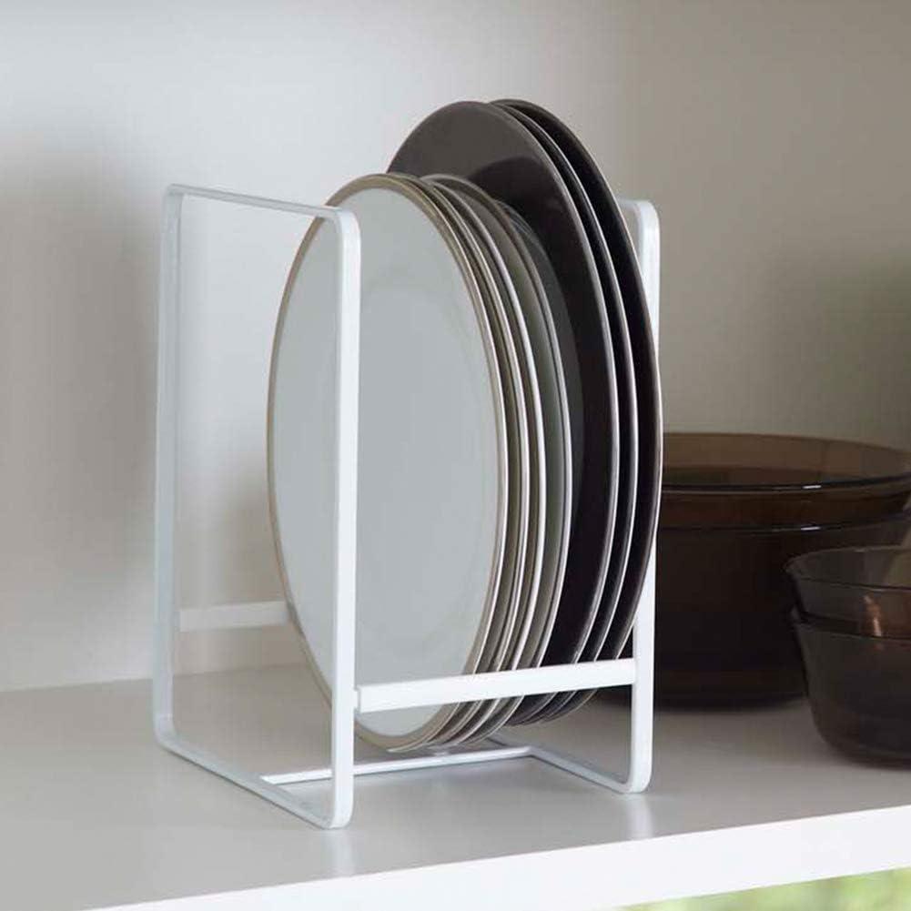 Yamazaki Home Plate Rack/Dish Stand/Dish Storage/Plate Holder, Large, Steel, Large