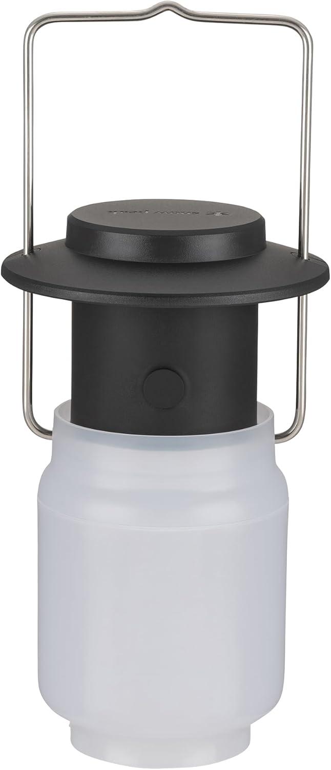 Snow Peak Mini Hozuki - Battery-Powered & Lightweight Camping Light - Portable Lantern for Soft, Ambient Light, Black