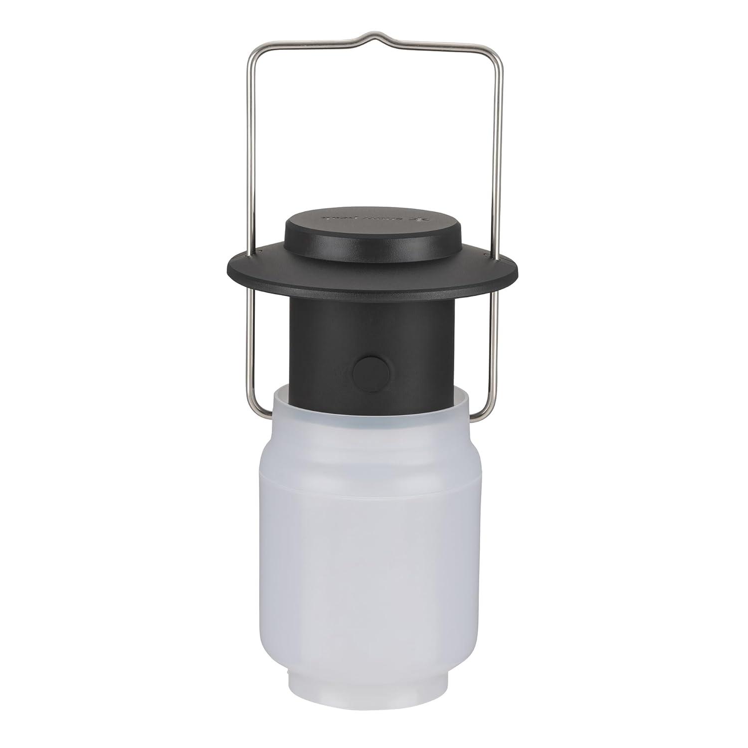 Snow Peak Mini Hozuki - Battery-Powered & Lightweight Camping Light - Portable Lantern for Soft, Ambient Light, Black