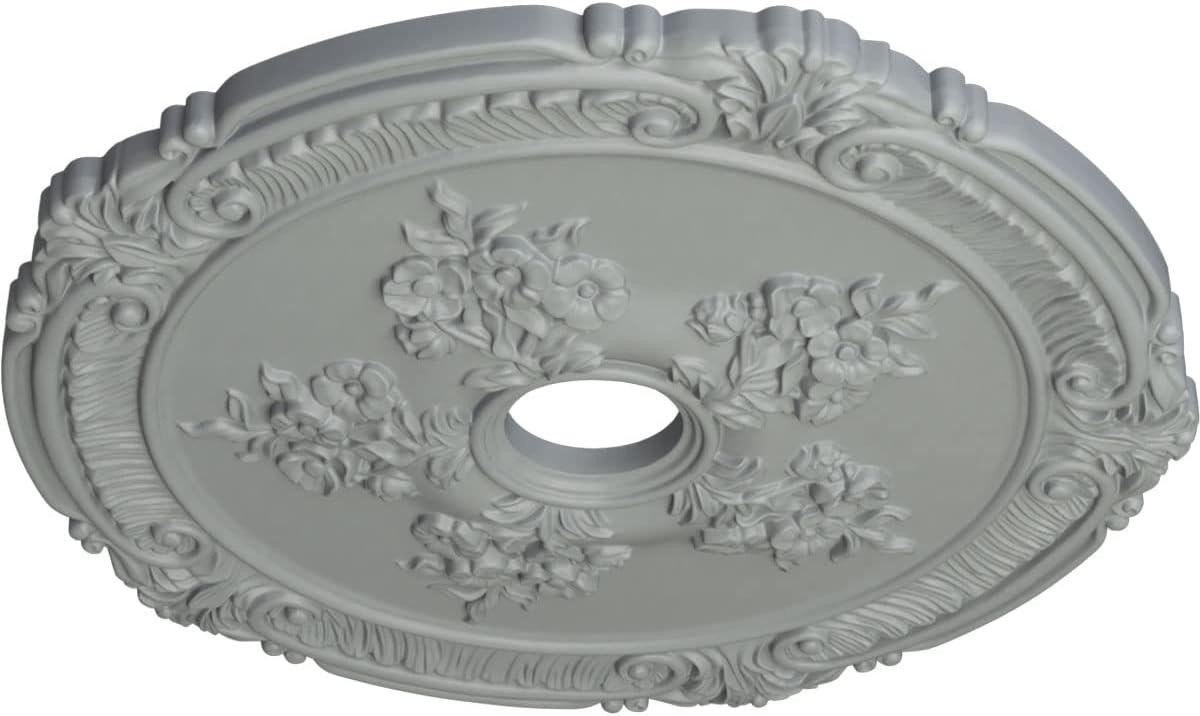 Ekena Millwork 26"OD x 3 3/4"ID x 1 1/2"P Attica with Rose Ceiling Medallion (Fits Canopies up to 4 1/2")