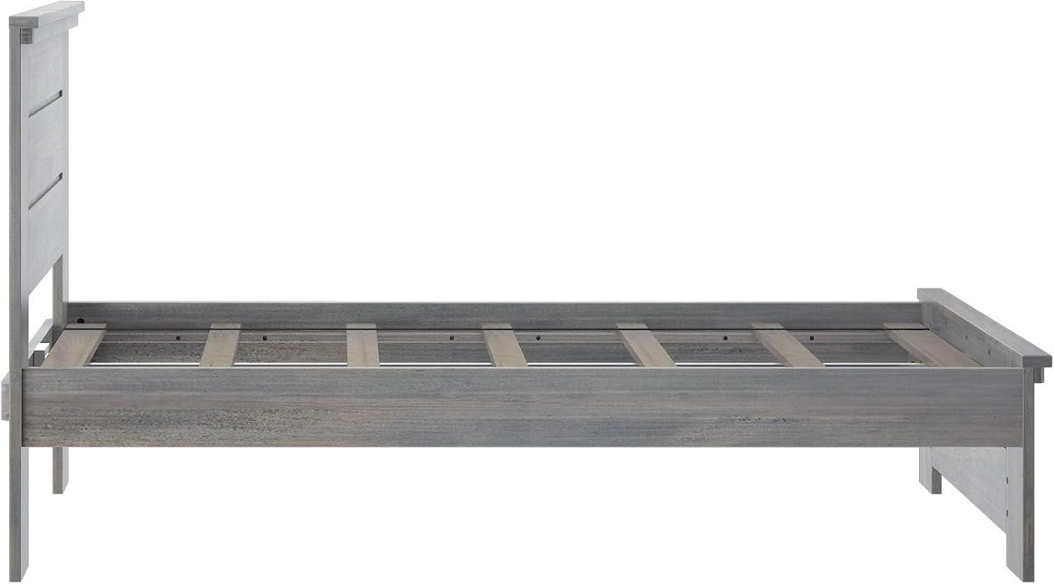 Plank+Beam Farmhouse Queen Bed with Plank Headboard, Solid Wood Platform Bed