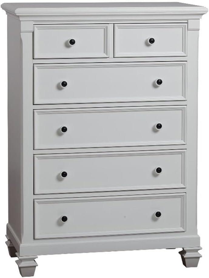 Baby Cache Glendale 6 Drawer Chest - Pure White