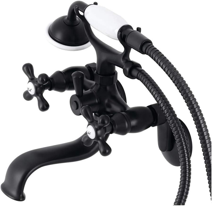 Kingston Brass Kingston Two-Handle Clawfoot Tub Faucet with Hand Shower