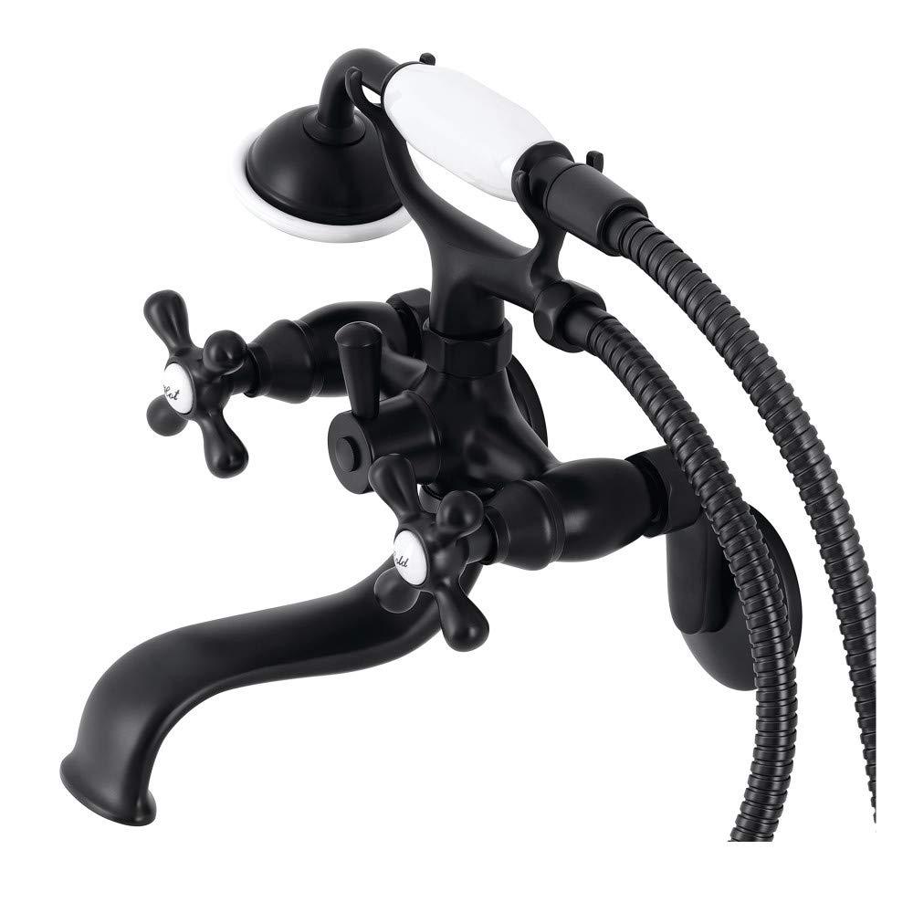 Kingston Brass Kingston Two-Handle Clawfoot Tub Faucet with Hand Shower