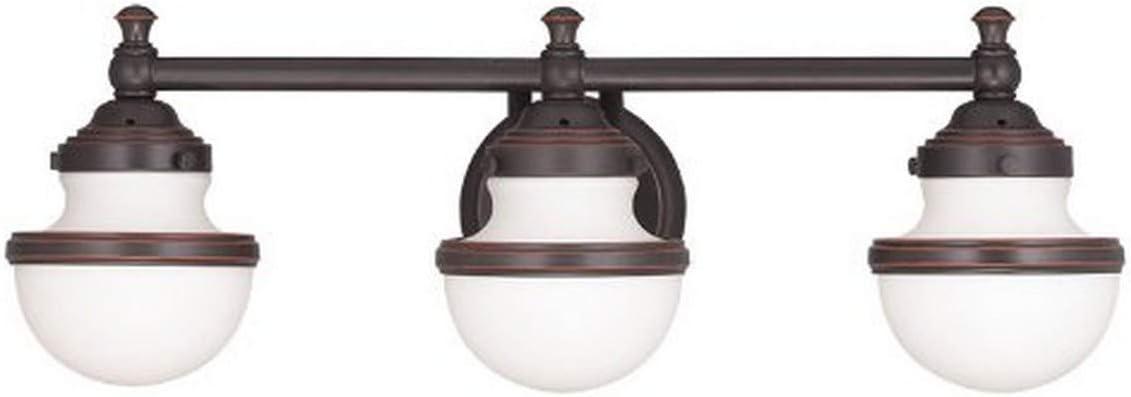 Livex Lighting Oldwick 3 - Light Vanity in  Olde Bronze