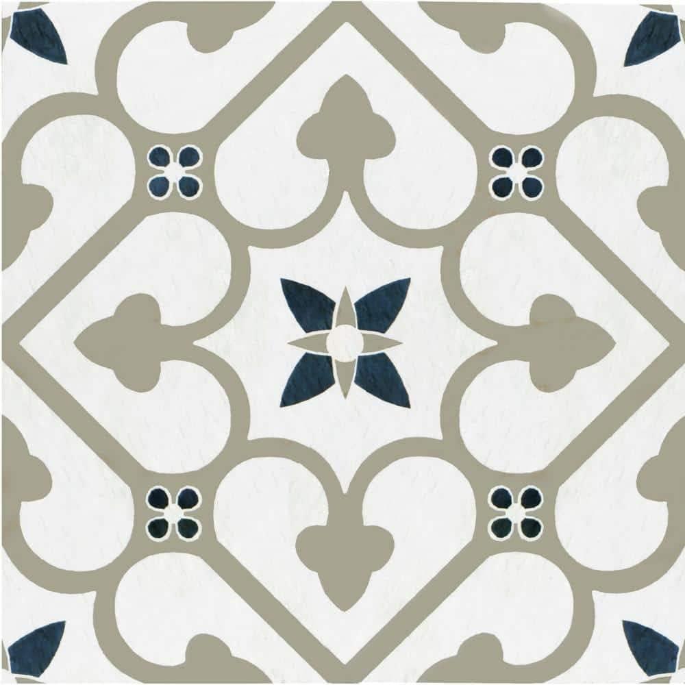 Achim Retro 12x12 Peel & Stick Vinyl Floor Tile - Clover - 20 Tiles/20 sq. ft.