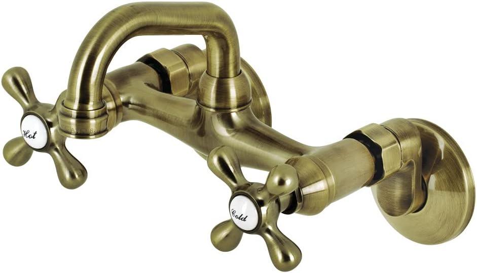 Kingston Brass Kingston Two-Handle 2-Hole Wall Mount Bar Faucet