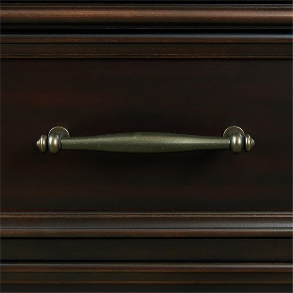 Brooks 3 Drawer Nightstand with USB Ports Black - Picket House Furnishings: Bedroom Storage, Felt-Lined Drawer