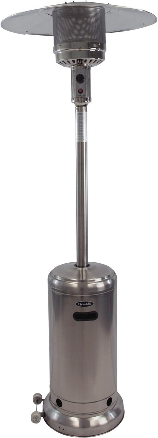 Stainless Steel 41,000 BTU Propane Patio Heater with Wheels