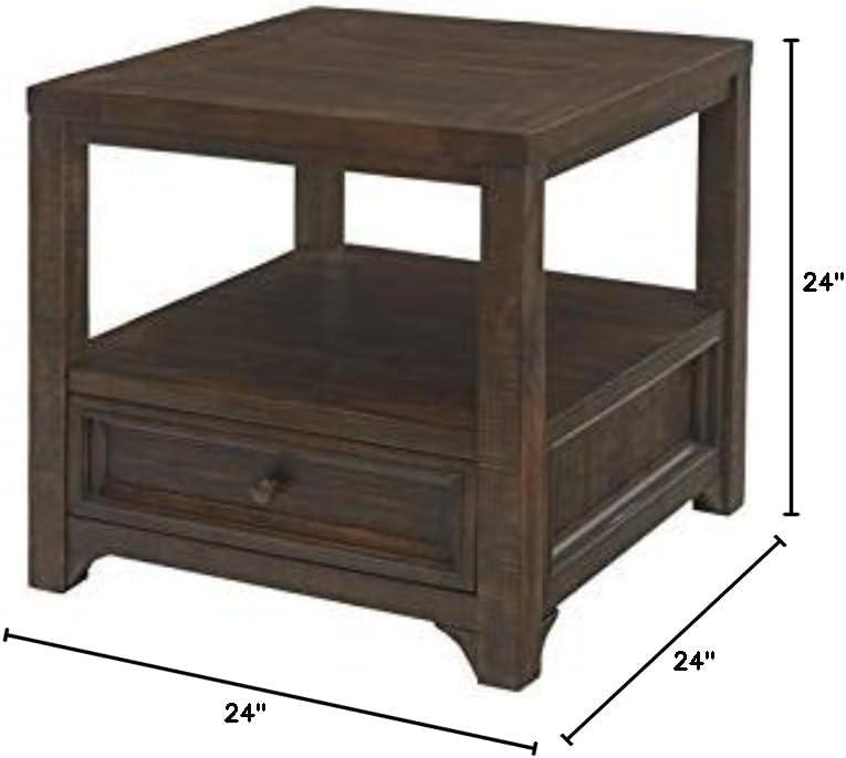 Martin Svensson Home Lisbon End Table, Dark Mocha