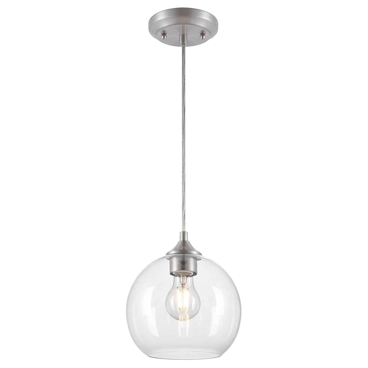 Westinghouse Lighting  Tatze One Light Indoor Mini Pendant - 1-Light Brushed Nickel