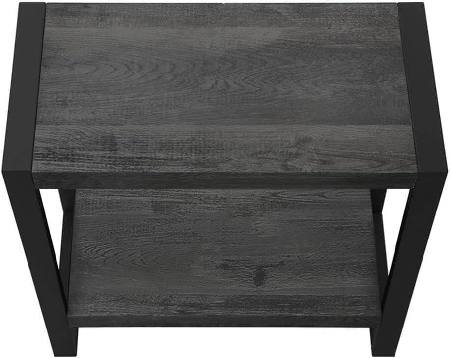 Monarch Accent Table, Side, End, Nightstand, Lamp, Living Room, Bedroom, Black Laminate