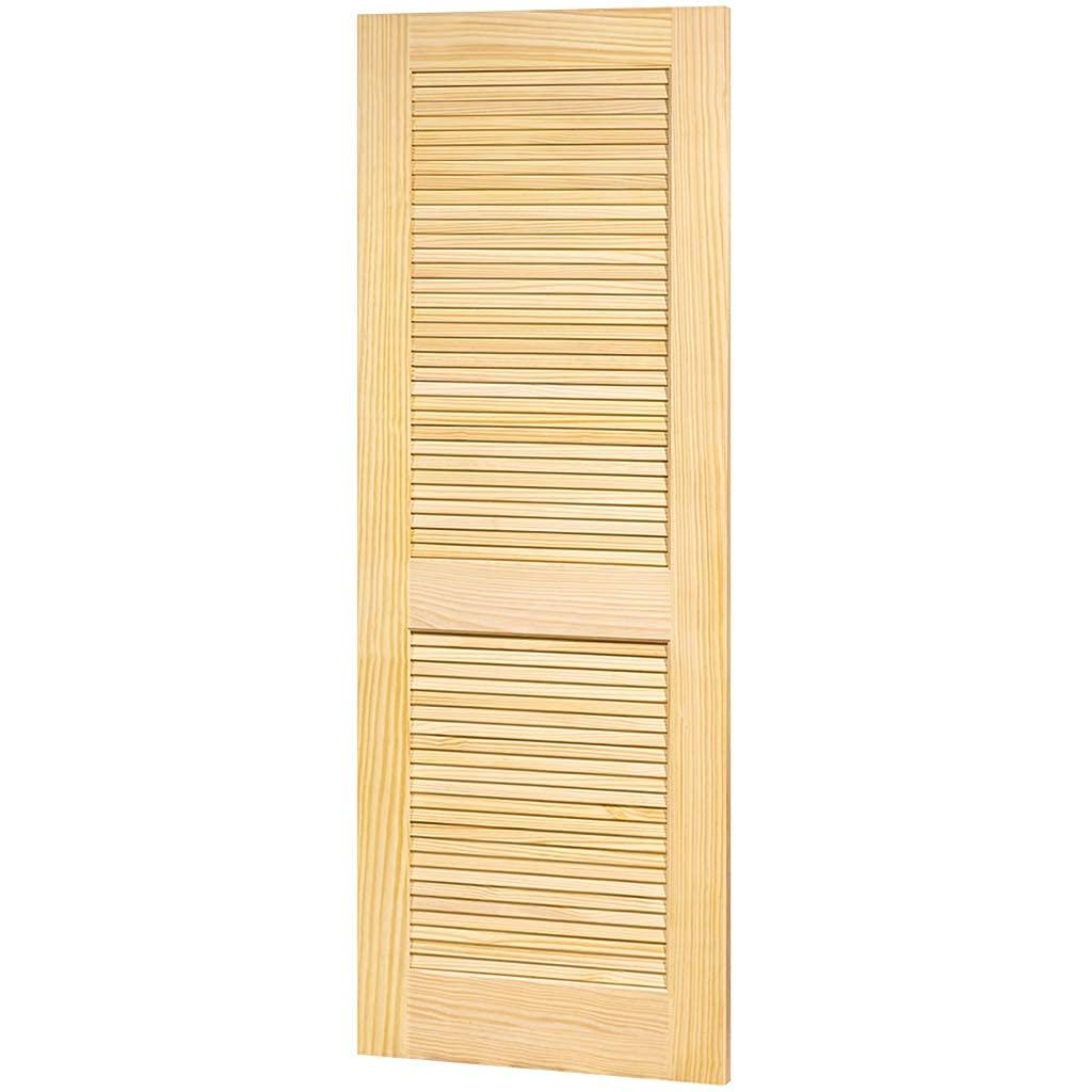 Kimberly Bay Louvered Solid Wood Unfinished Slab Standard Door
