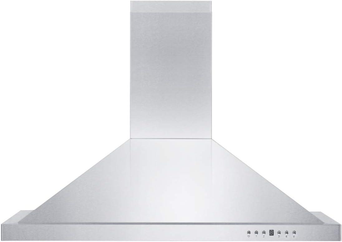36" 400 CFM Convertible Wall Mount Range Hood in Brushed Stainless Steel