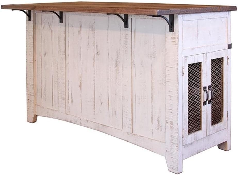 Crafters and Weavers Greenview Solid Wood Kitchen Island