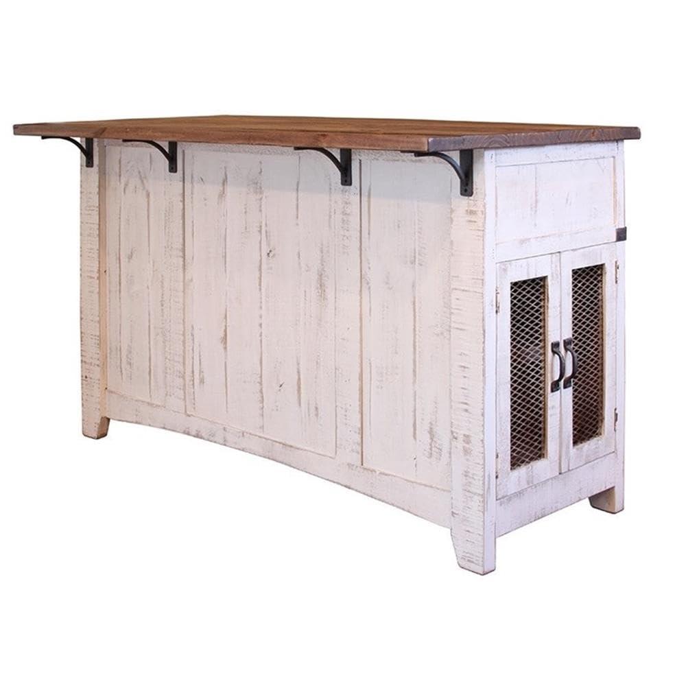 Crafters and Weavers Greenview Solid Wood Kitchen Island
