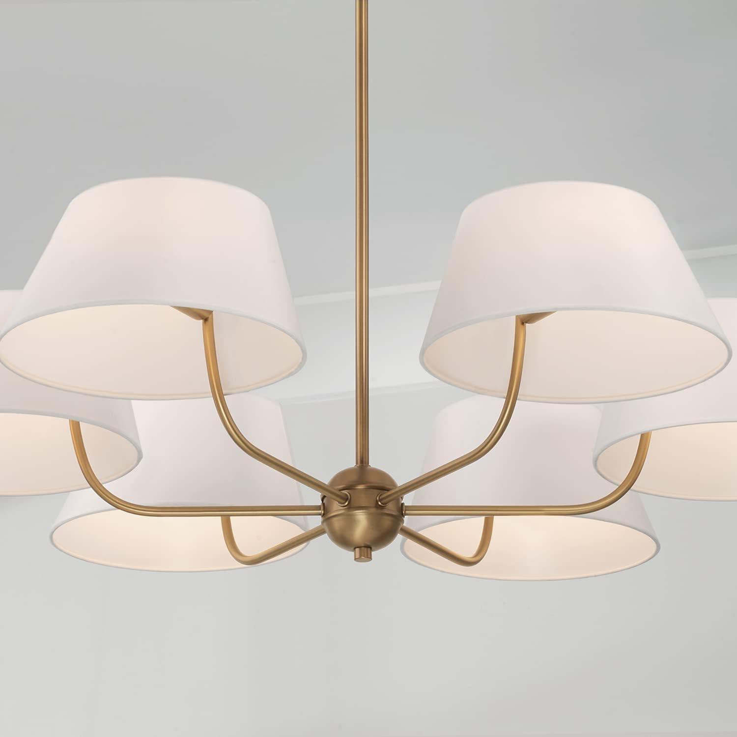 Capital Lighting Welsley 6 - Light Chandelier in  Aged Brass