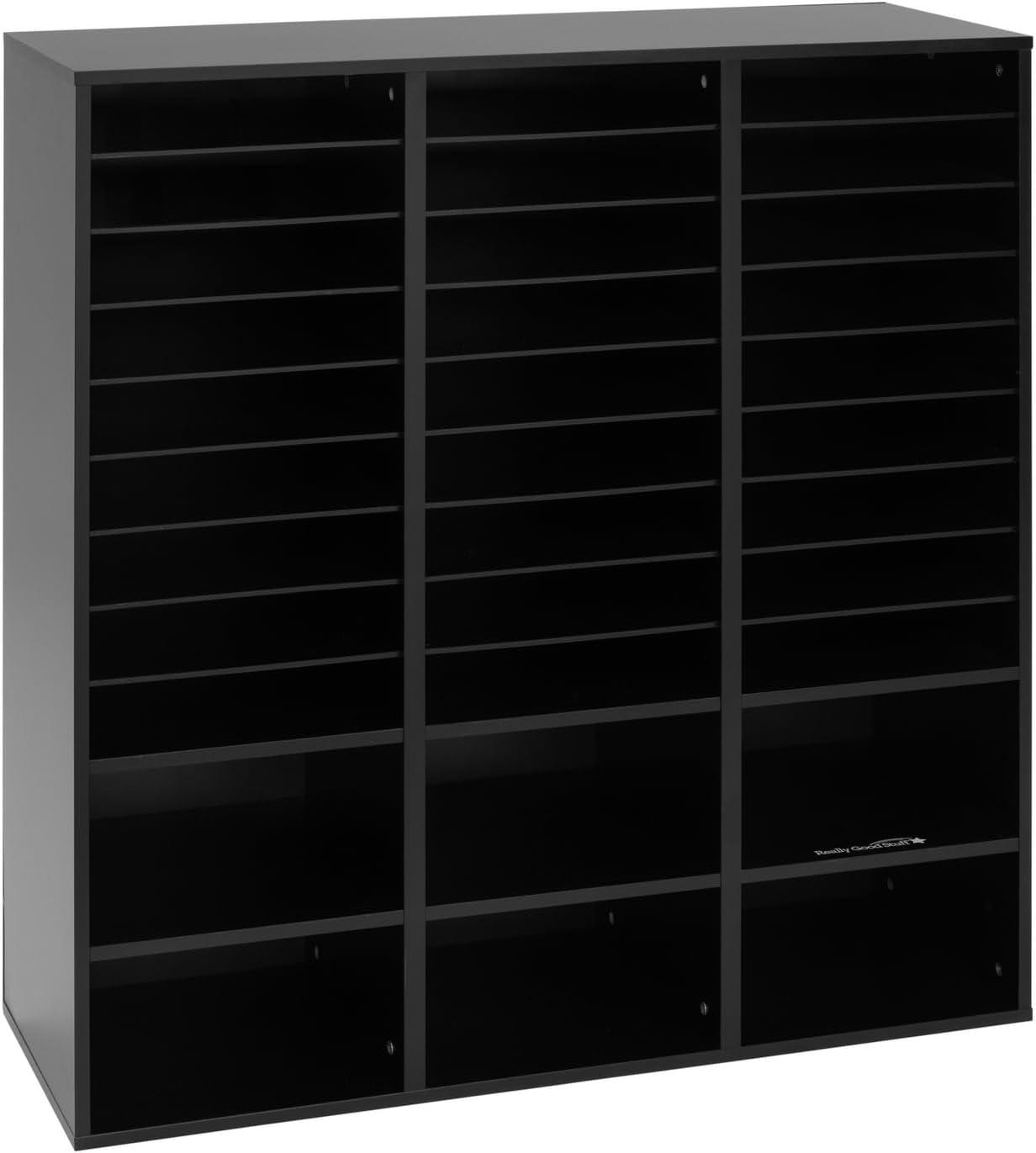 27-Slot Mail And Supplies Center With 6 Cubbies