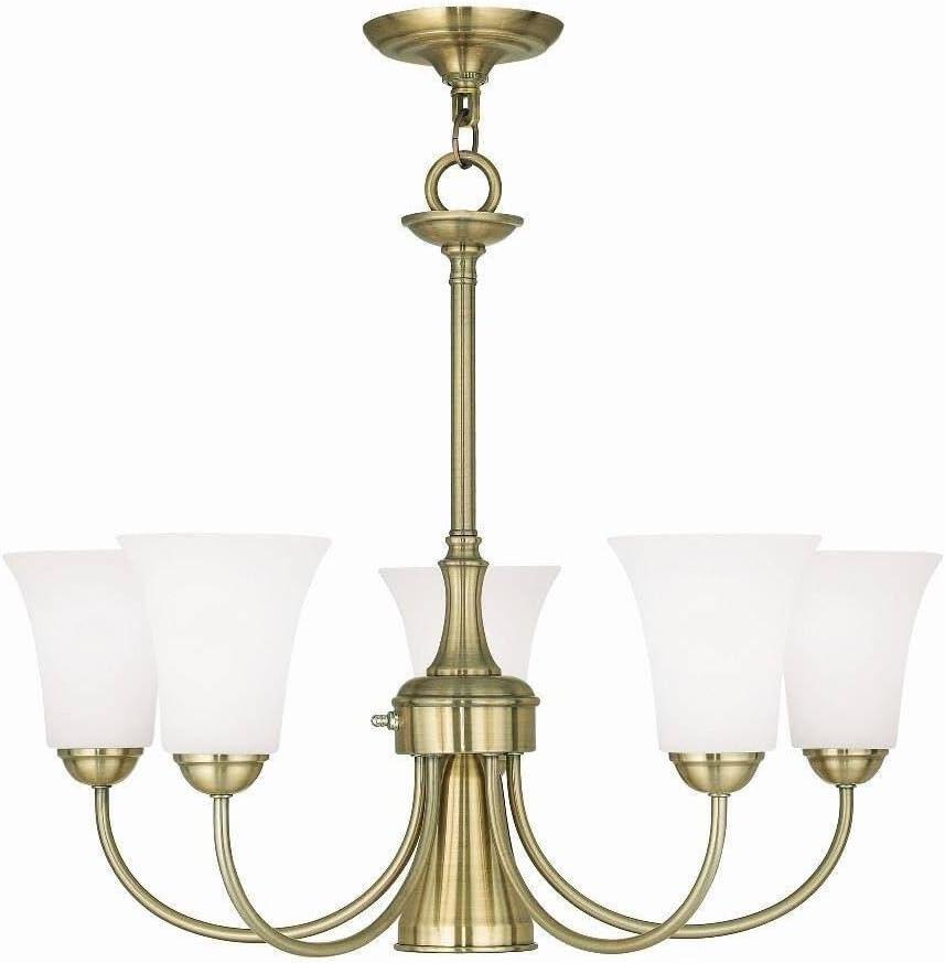 Traditional Five Light Chandelier-Antique Brass Finish Bailey Street Home 218-Bel-2255990