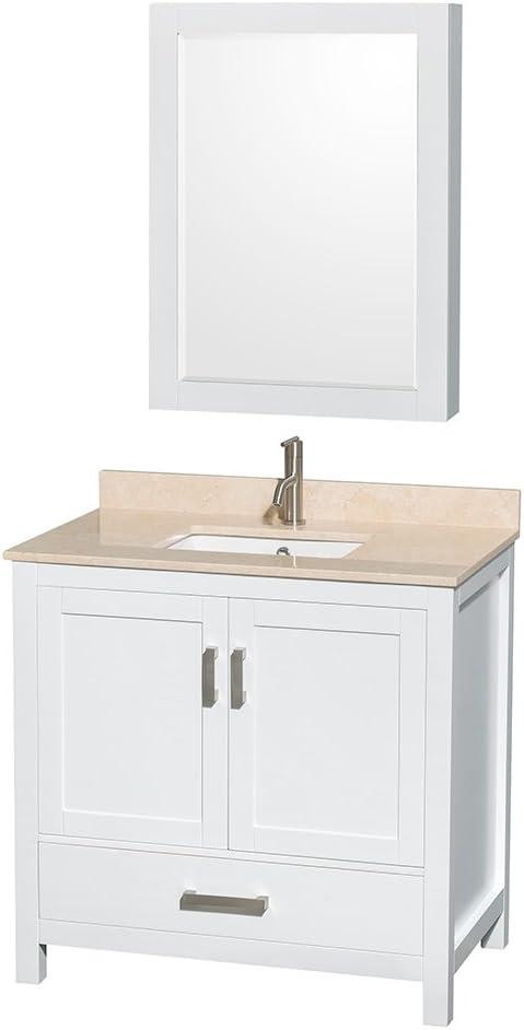 Wyndham Collection Sheffield 35" Freestanding Single Vanity Base Only