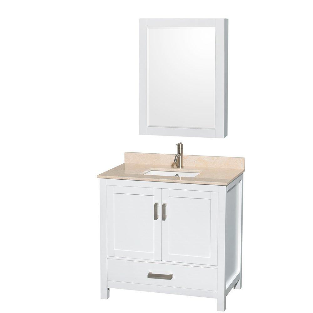 Wyndham Collection Sheffield 35" Freestanding Single Vanity Base Only