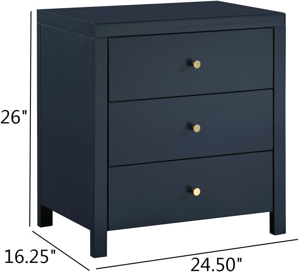 Comfort Pointe Nolan 3 Drawer Nightstand