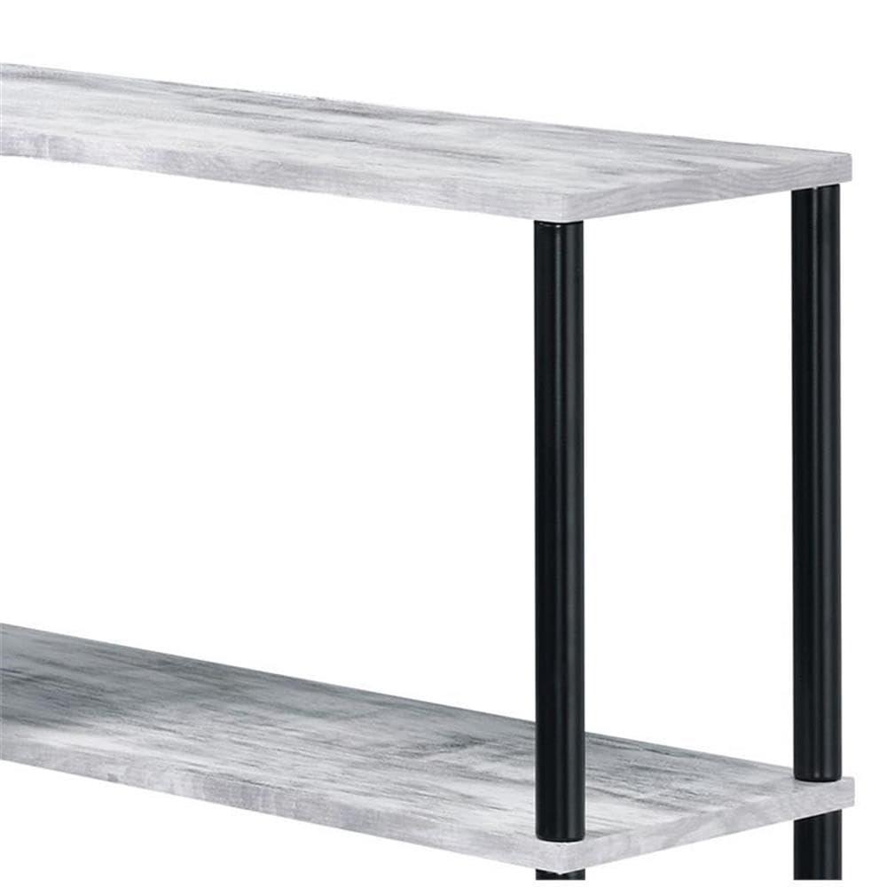 ACME Ievi Writing Desk in Weathered Oak and Black