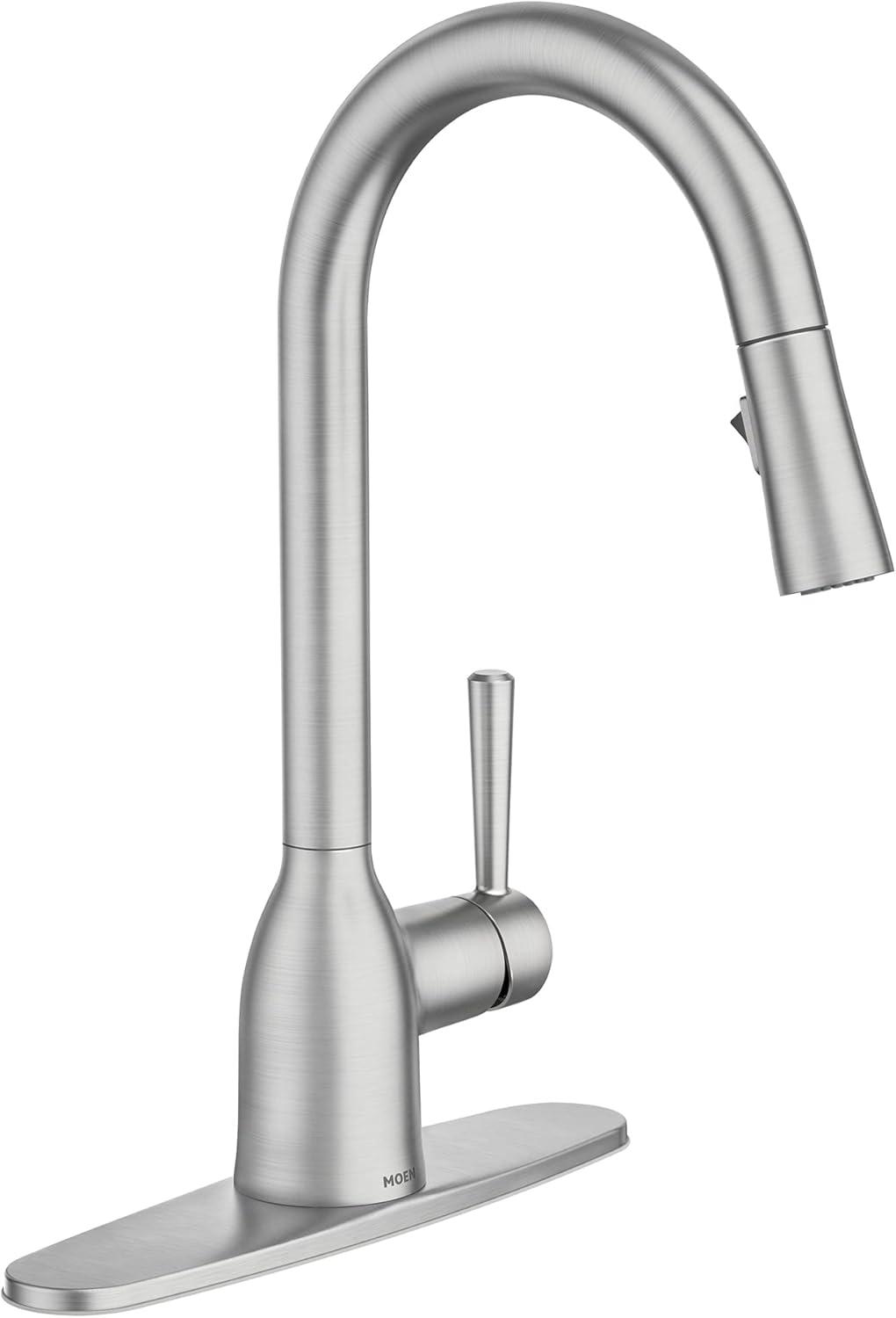 Adler Pull Down Single Handle Kitchen Faucet with Accessories