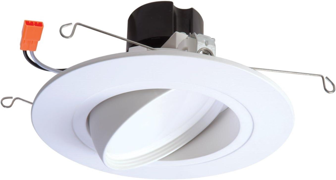 Cooper Lighting RA5606930WHR 0.83 in. LED Retrofit Trim & Gimbal - White - 5/6 in.