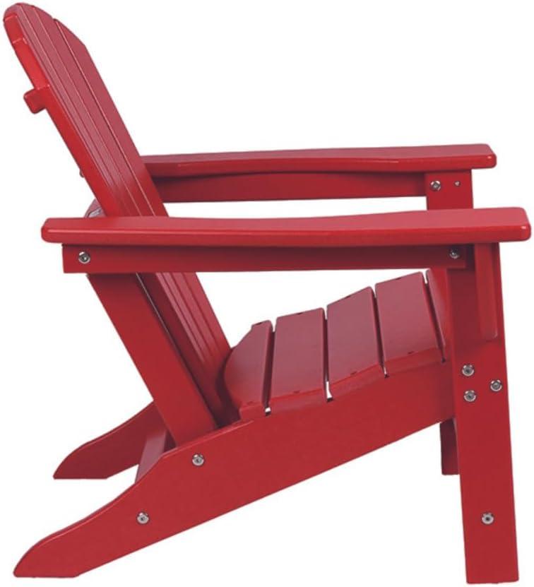 Ruby Red Plastic Child Adirondack Armchair