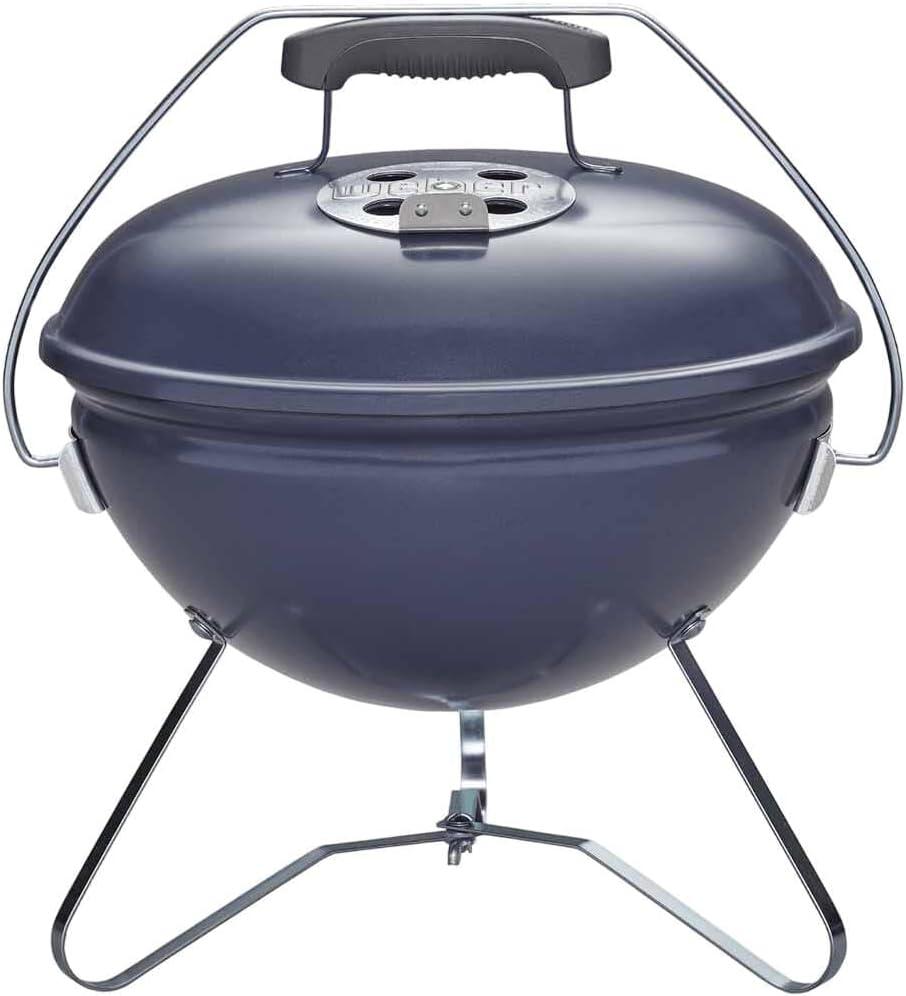 Slate Blue 14-Inch Portable Charcoal Kettle Grill