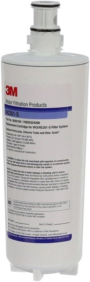 3M HC351-S Office Coffee Water Filtration Replacement Cartridge