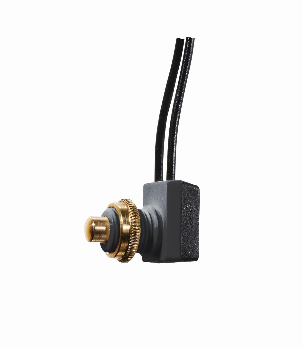 RV Designer S751 10A SPST Push Button On/Off Switch