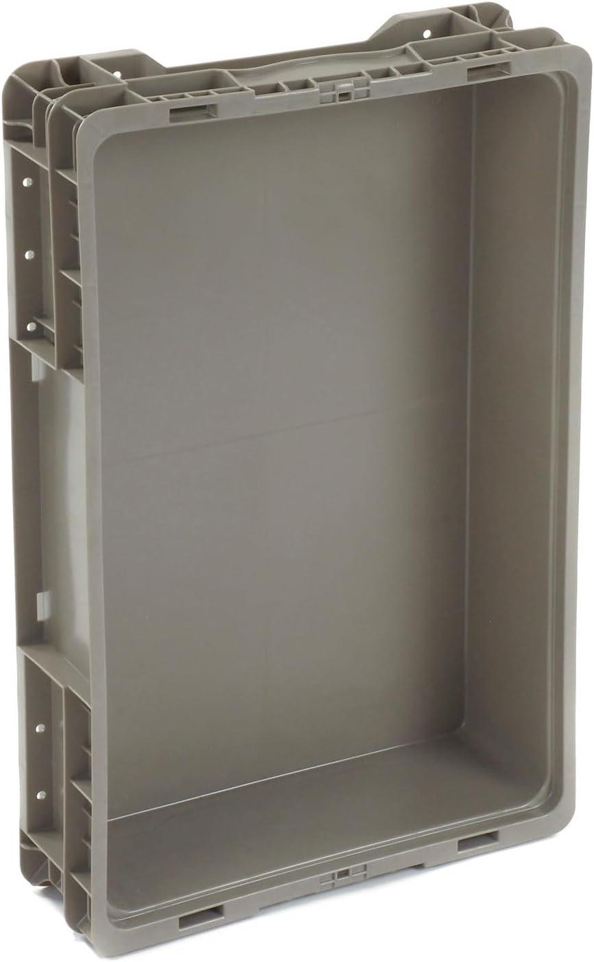 Quantum Storage Systems Stacker Straight Wall Container, 24"L X 15"W X 5"H, Up To 175 Lbs.