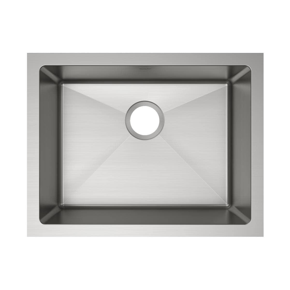 Elkay EFRU2115T Crosstown 23-1/2" Undermount Single Basin Stainless Steel Kitchen Sink - Stainless Steel