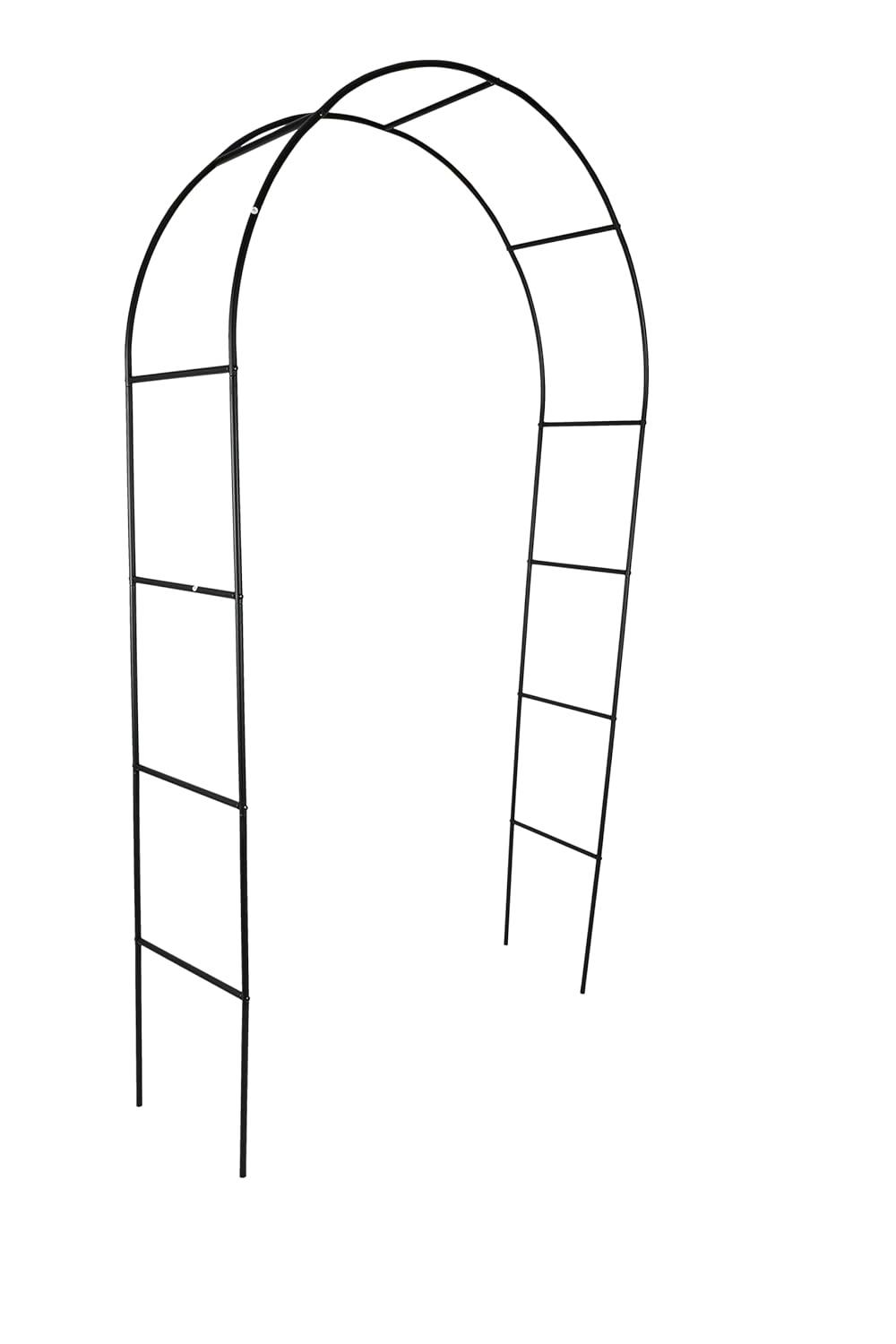 Metal Garden Arch 7.8ft High X 4.5ft Wide Garden Arbor for Various Climbing Plant Outdoor Garden Lawn Backyard Wedding Arch Party Decoration Archway