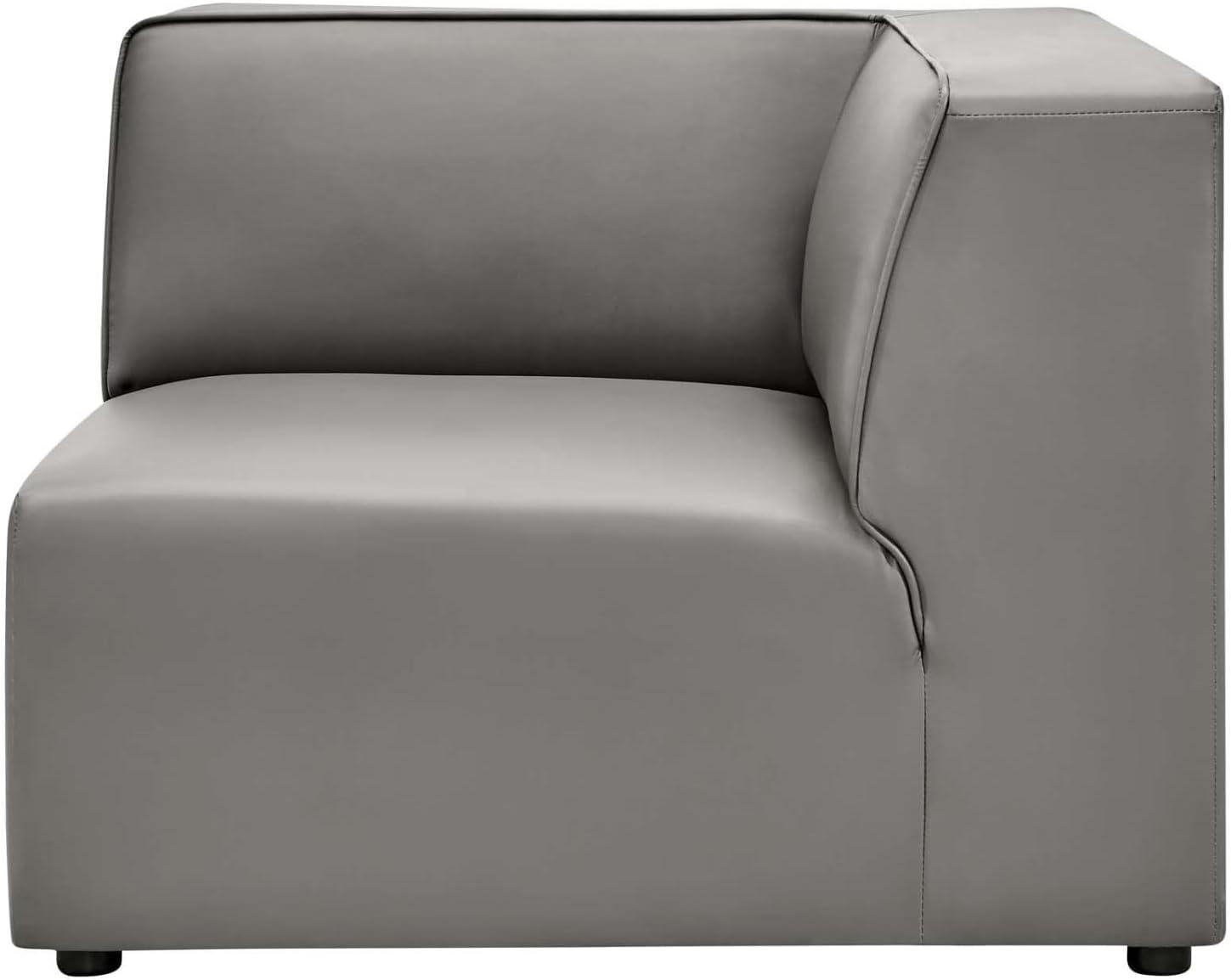 Mingle Vegan Leather Corner Chair - Modway