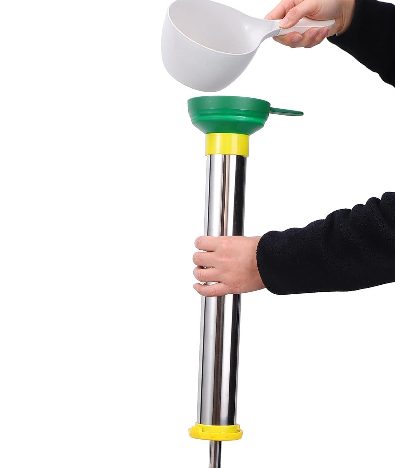 Mortar Gun Grout Gun Cement Caulk Gun Stainless Steel Lime Caulking Gun Brick Pointing Tools with 5 Nozzles