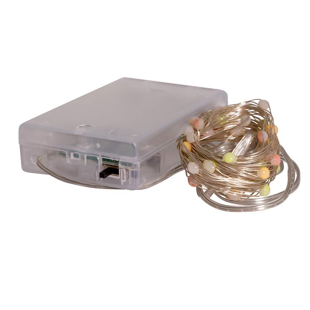 Kurt S. Adler 50-Light Battery-Operated Multi-Color Superbright LED Light Set