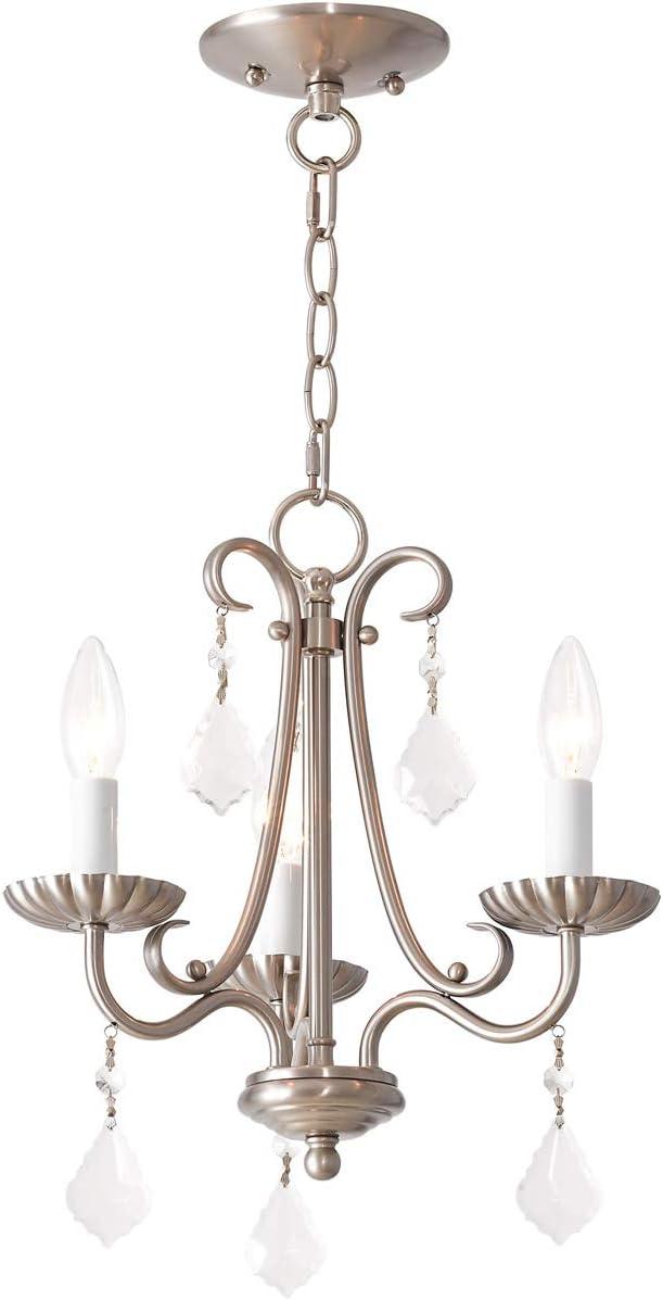 Livex Lighting Daphne 3 - Light Chandelier in  Brushed Nickel