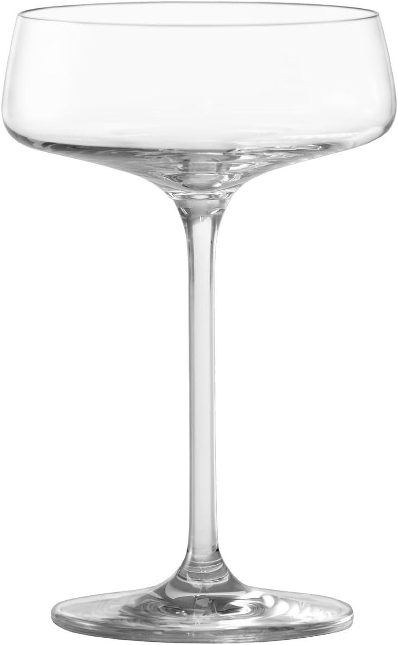 Elegant Clear Tritan Crystal Coupe Cocktail Glass Set