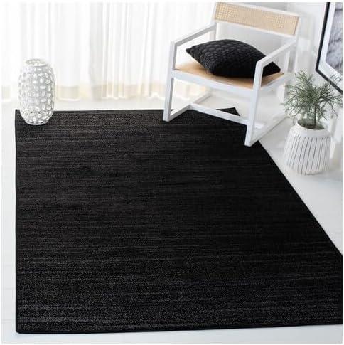 SAFAVIEH Adirondack Boban Abstract Area Rug, Black/Grey, 4' x 4' Square