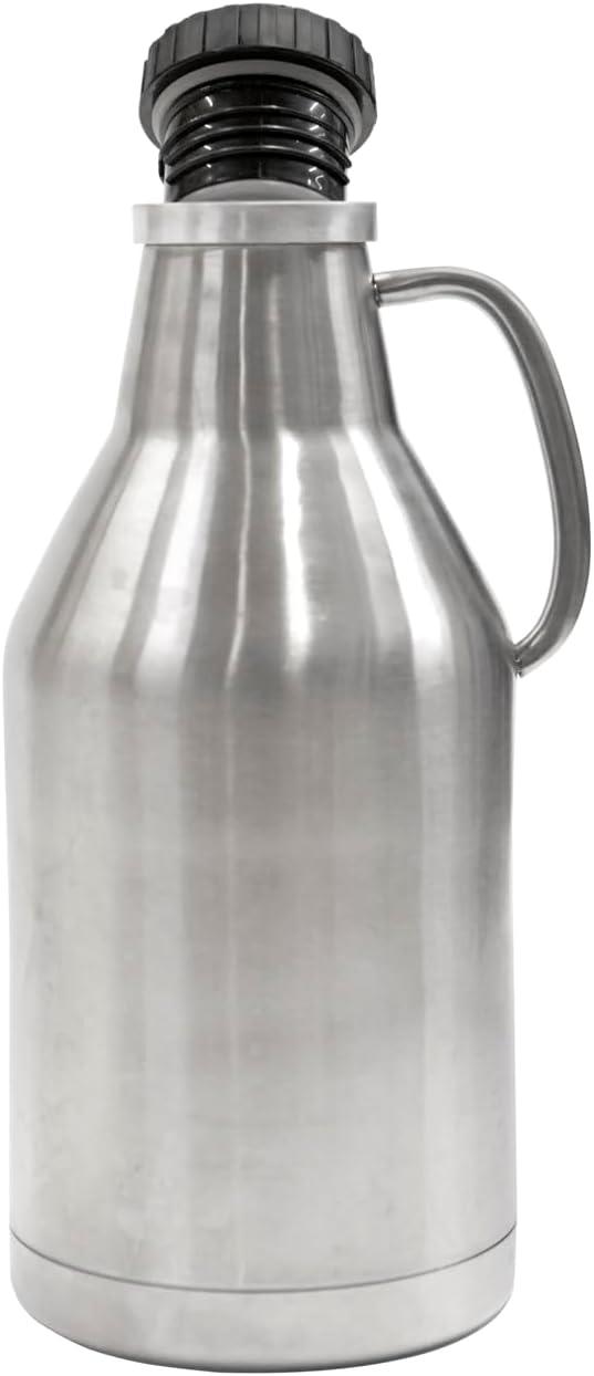 Ultimate Growler 64 oz. Stainless Steel with Vacuum Jacket and Screw Top