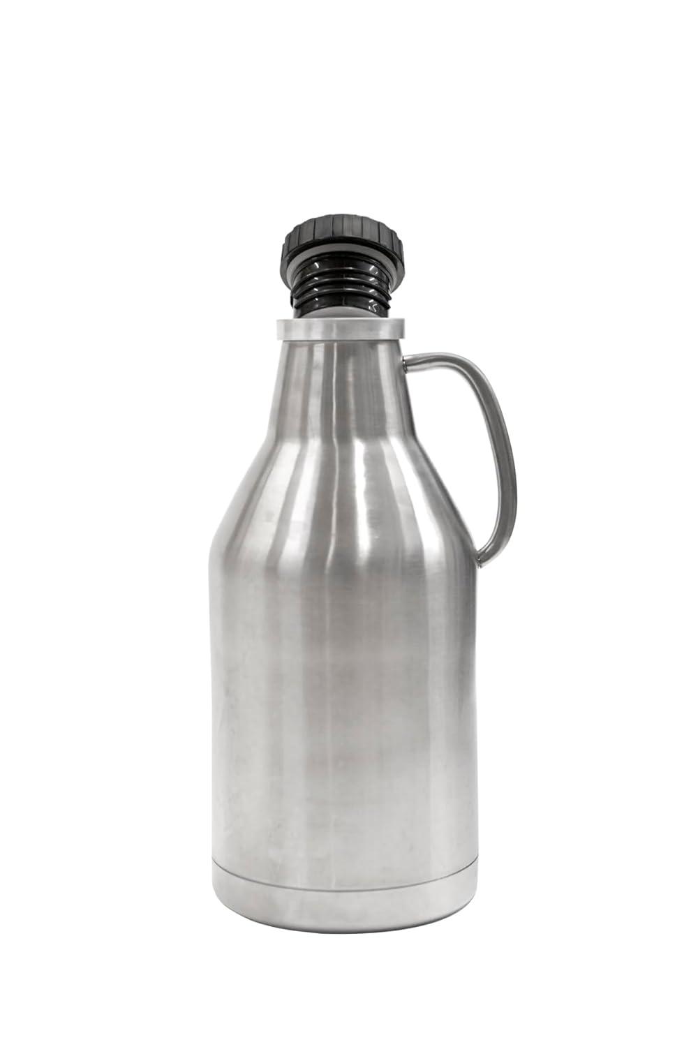 Ultimate Growler 64 oz. Stainless Steel with Vacuum Jacket and Screw Top