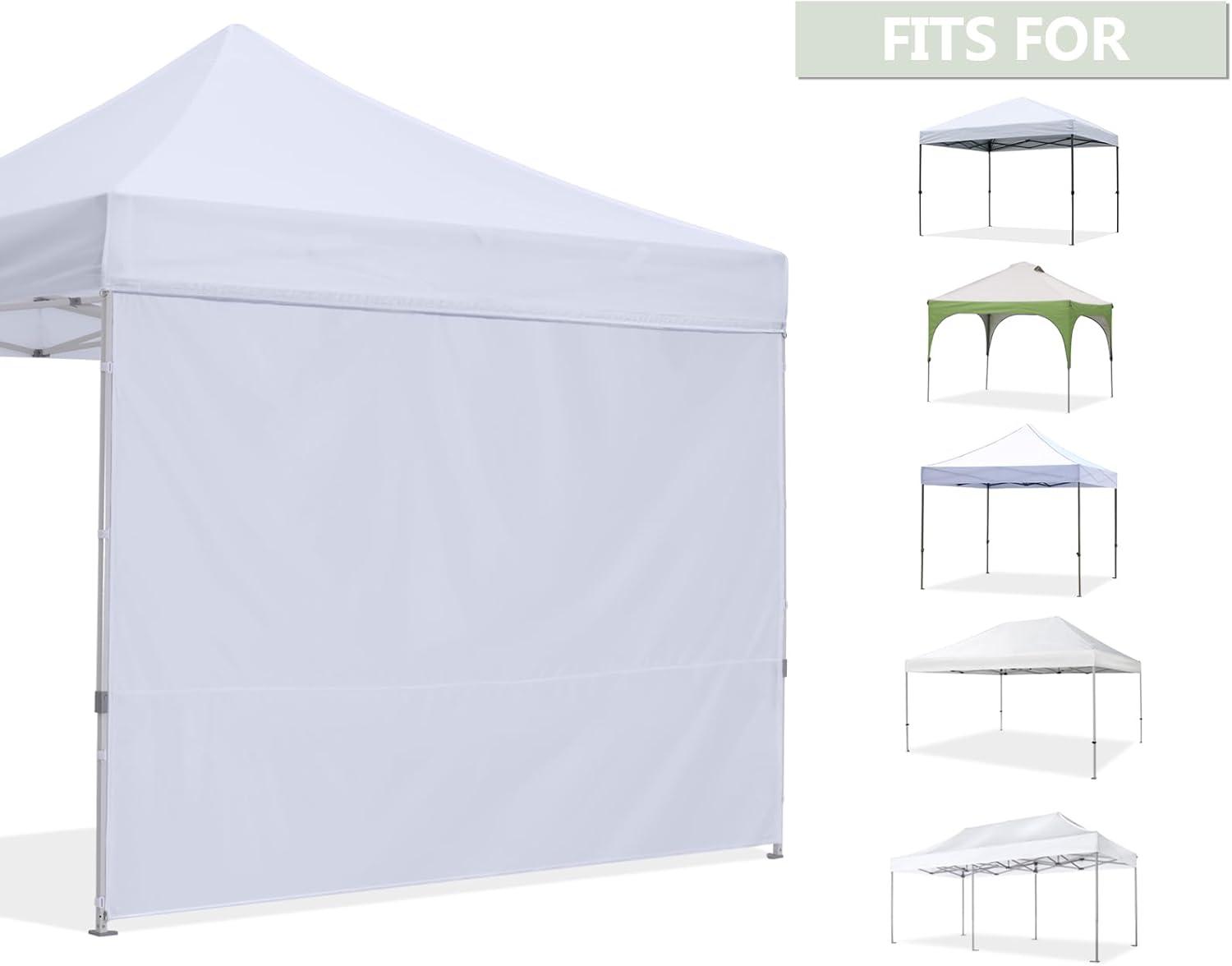 HLong Canopy Tent Sidewall for 10x10 Pop Up Canopy, 1 Piece, Black